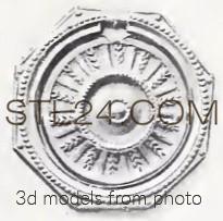 Розетки (ROSETTE_1348 -  | 3D model 3DSMAX / OBJ / STL) 3D модель для ЧПУ станка